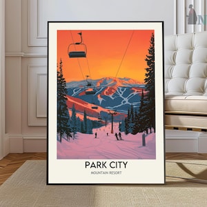 Park City Print, Park City Wandkunst, Park City Poster, Park City Foto, Park City Poster Druck, Park City Reiseposter, Park City Utah