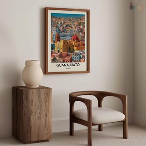 Guanajuato Mexiko Poster Druck | Bunte Koloniale Stadt Wandkunst | Historische Altstadt Strasse Illustration | Reise-Dekor-Geschenk Bild 19