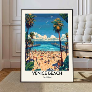 Venice Beach poster, Venice Beach Wall Art, Venice Beach Print, Venice Beach Photo, Venice Beach Poster Print, Venice Beach Travel Poster