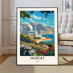 Muscat poster, Muscat Wall Art, Muscat Print, Muscat Photo, Muscat Poster Print, Muscat Travel Poster, Muscat Oman, Oman poster, Muscat city