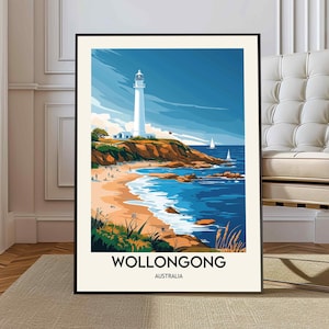 Wollongong poster, Wollongong Wall Art, Wollongong Print, Wollongong Photo, Wollongong Poster Print, Wollongong Australia, Wollongong city