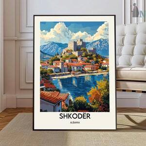 Shkoder poster, Shkoder Wall Art, Shkoder Print, Shkoder Photo, Shkoder Poster Print, Shkoder Travel Poster, Shkoder Albania, Lake Shkodra