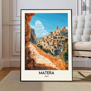 Matera Print, Matera Wall Art, Matera Poster, Matera Photo, Matera Poster Print, Matera Travel Poster, Matera Italy