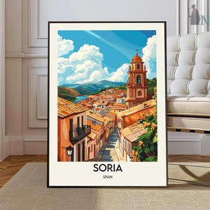 Soria Poster, Soria Wandkunst, Soria Druck, Soria Foto, Soria Poster Druck, Soria Reise Poster, Soria Spanien, Spanien Poster, Fluss Duero Kunst