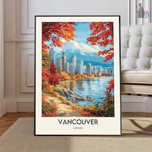 Vancouver Print, Vancouver Wall Art, Vancouver Poster, Vancouver Photo, Vancouver Poster Print, Vancouver Travel Poster, Vancouver Canada