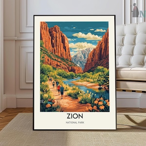 Zion Nationalpark Poster, Zion Nationalpark Wandkunst, Zion Nationalpark Druck, Zion Nationalpark Foto, Zion Nationalpark Poster Druck