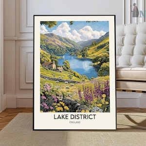 Lake District Print, Lake District Poster, Lake District Wall Art, Lake District Travel, Lake District art print, Lake District artwork