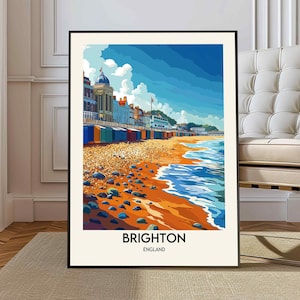 Brighton Print, Brighton Poster, Brighton Wall Art, Brighton Art Print, Brighton Photo, Brighton Photography, Brighton England