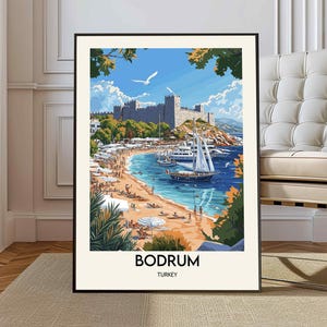 Bodrum poster, Bodrum Wall Art, Bodrum Print, Bodrum Photo, Bodrum Poster Print, Bodrum Travel Poster, Bodrum city, Turkey poster