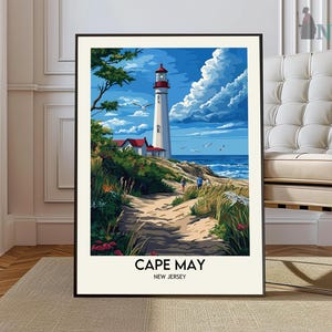Cape May Travel Poster, Cape May Wall Art, Cape May  Print, Cape May Photo, Cape May Decor, New Jersey Poster, Cape May New Jersey