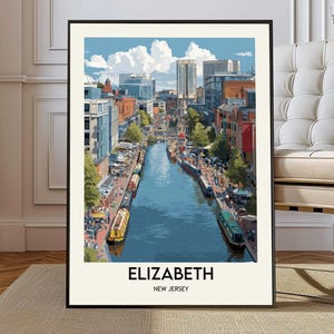 Elizabeth poster, Elizabeth Wall Art, Elizabeth Print, Elizabeth Photo, Elizabeth Poster Print, Elizabeth Travel, Elizabeth city New Jersey