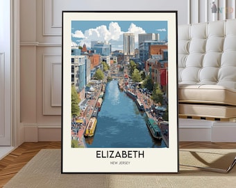 Elizabeth poster, Elizabeth Wall Art, Elizabeth Print, Elizabeth Photo, Elizabeth Poster Print, Elizabeth Travel, Elizabeth city New Jersey