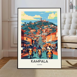 Kampala Poster, Kampala Wall Art, Kampala Print, Kampala Photo, Kampala Poster Print, Kampala Travel Poster, kampala Uganda Entebbe Jinja