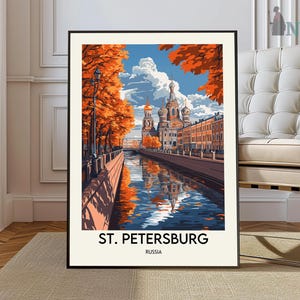 St Petersburg Poster, St Petersburg Wall Art, St Petersburg Print, St Petersburg Art Print, St Petersburg Travel, St Petersburg Photo