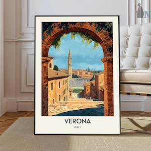 Verona Print, Verona Wall Art, Verona Poster, Verona Photo, Verona Poster Print, Verona  Travel Poster, Verona Italy, Verona Map
