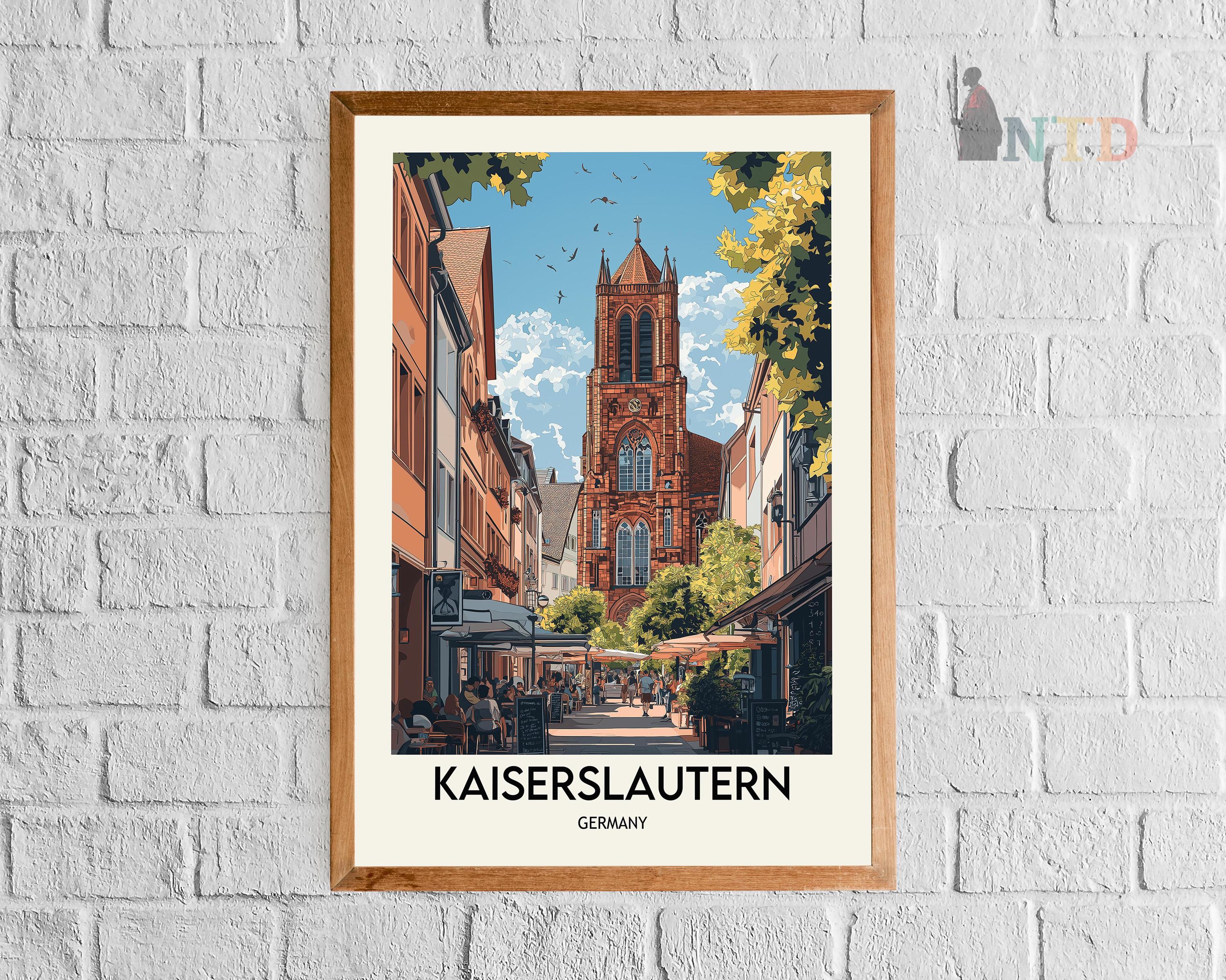 Kaiserslautern Germany Poster: Cityscape Wall Art Print - Etsy