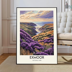 Exmoor poster, Exmoor Wall Art, Exmoor Print, Exmoor Photo, Exmoor Poster Print, Exmoor Travel, Exmoor city, Exmoor map