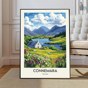 Connemara Poster, Connemara Print, Connemara Wall Art, Connemara Ireland, Connemara Galway, Galway Poster