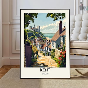 Kent Poster, Kent Wall Art, Kent Print, Kent Photo, Kent Poster Print, Kent England Travel Poster, Garden of England, White Cliffs of Dover