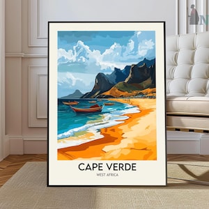 Cape Verde Print, Vintage poster, Cape Verde Art, Cape Verde Poster, Cape Verde Photo, Cape Verde Poster Print, Sao Vicente poster
