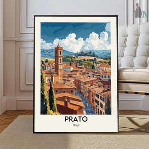Prato poster, Prato Wall Art, Prato Print, Prato Photo, Prato Poster Print, Prato Travel Poster, Prato city poster, Prato tuscany print