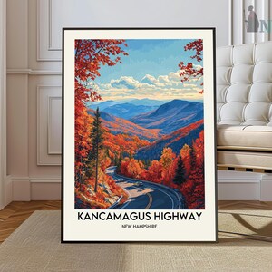 Kancamagus Highway Art Print: New Hampshire Fall Foliage