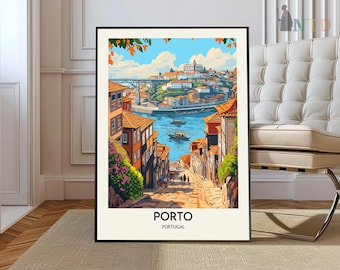 Porto Print, Porto Wall Art, Porto Poster, Porto Photo, Porto Poster Print, Porto Travel Poster, Porto Mexico