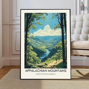 Appalachian Mountains Print, Appalachian Print, Appalachian Poster, Appalachian Trail, Appalachian Wall Art, Appalachian Art, Mountain Print