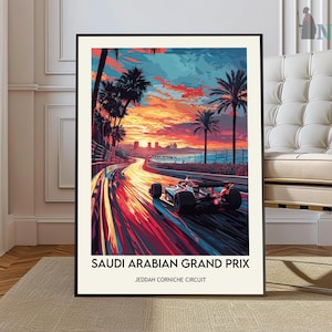Saoedi-Arabische Grand Prix-poster, Saoedi-Arabische Grand Prix kunst aan de muur, Saoedi-Arabische Grand Prix print, Saoedi-Arabische Grand Prix foto,