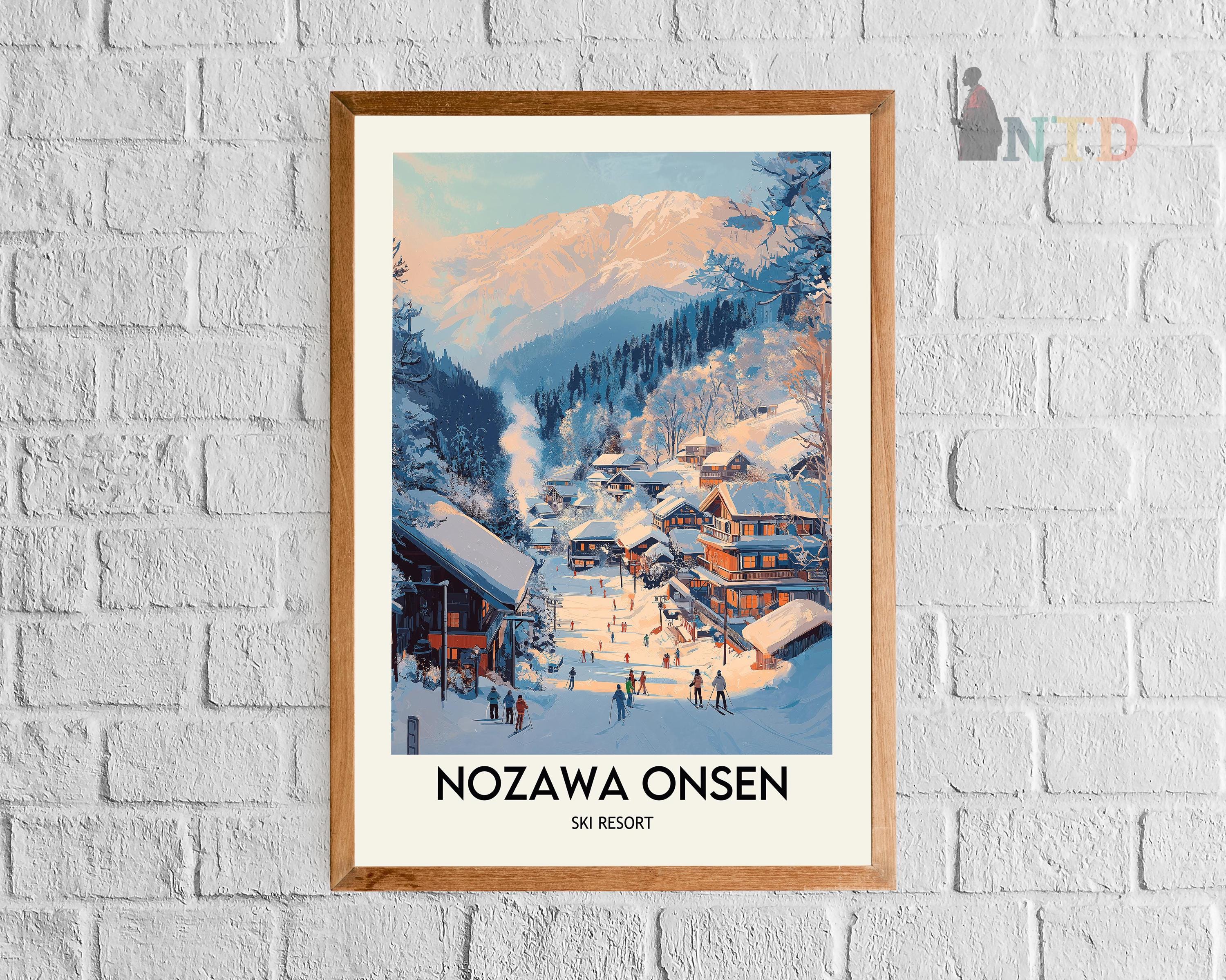 Nozawa Onsen Ski Resort Poster, Nozawa Onsen Ski Resort Wall Art
