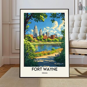 Fort Wayne Travel Poster, Fort Wayne Wall Art, Fort Wayne Poster Print, Fort Wayne Photo, Fort Wayne Decor, Fort Wayne Indiana poster