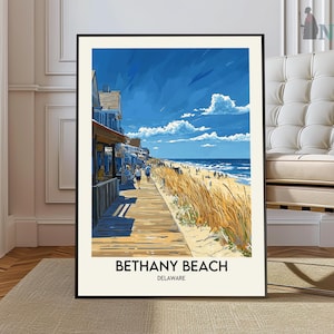 Bethany Beach Poster, Bethany Beach Print, Bethany Beach Wall Art, Bethany Beach  Delaware, Bethany Beach photo, Bethany Beach photo
