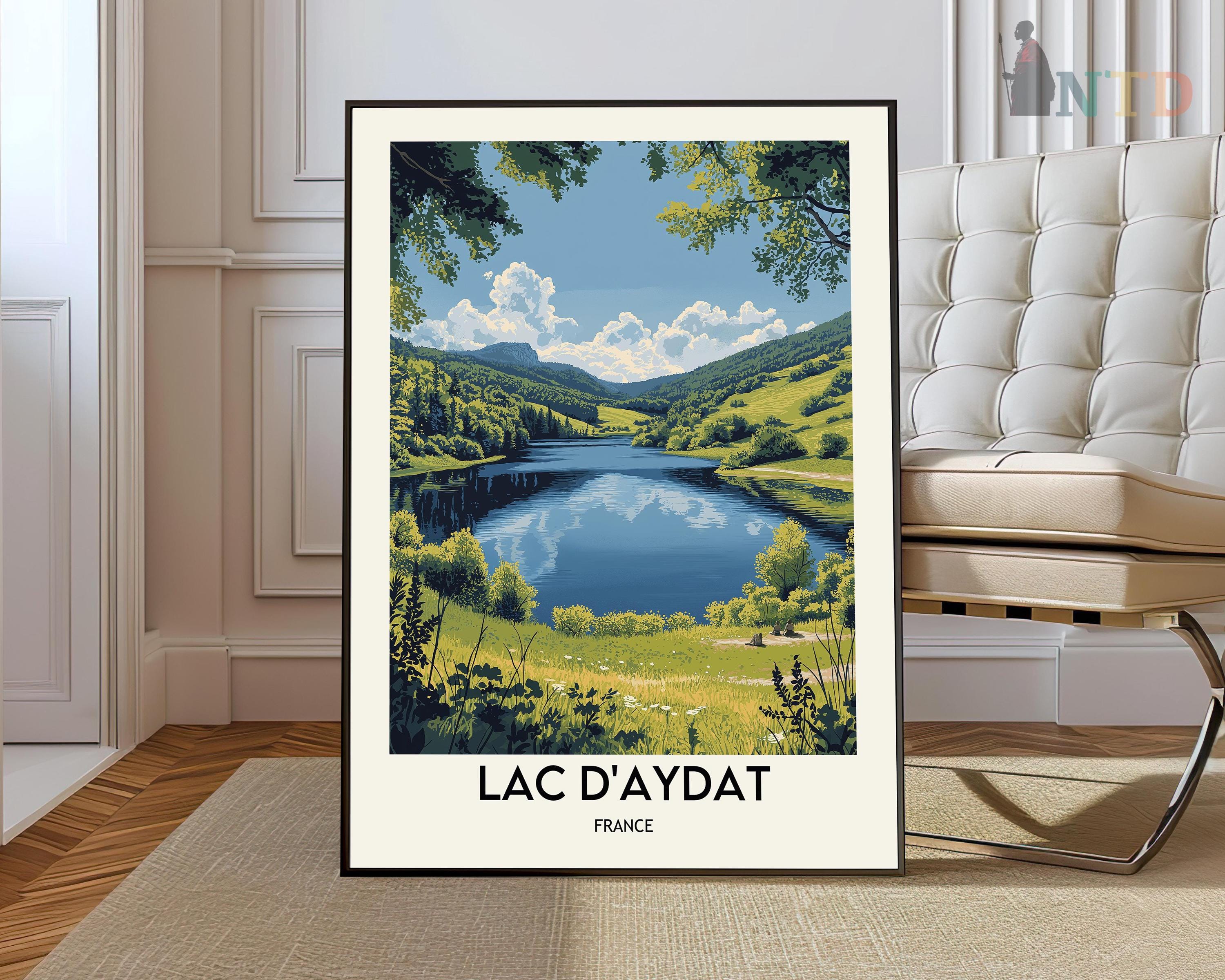 Lac d'Aydat poster, Lac d'Aydat Wall Art, Lac d'Aydat Print, Lac d'Aydat Photo, Lac d'Aydat Poster Print, Lac d'Aydat Travel France Poster