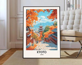 Kyoto Print, Kyoto Wall Art, Kyoto Poster, Kyoto Photo, Kyoto Poster Print, Kyoto Wall Decor, Japan Poster, Japan Print, Kyoto city Japan