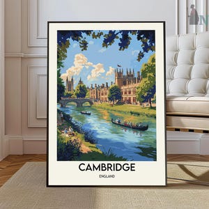 Cambridge poster, Cambridge Wall Art, Cambridge Print, Cambridge Photo, Cambridge Poster Print, Cambridge Travel Poster, Cambridge Gift