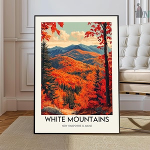 Stampa Montagne Bianche, Arte murale Montagne Bianche, Poster Montagne Bianche, Foto Montagne Bianche, Decorazione Montagne Bianche, New Hampshire
