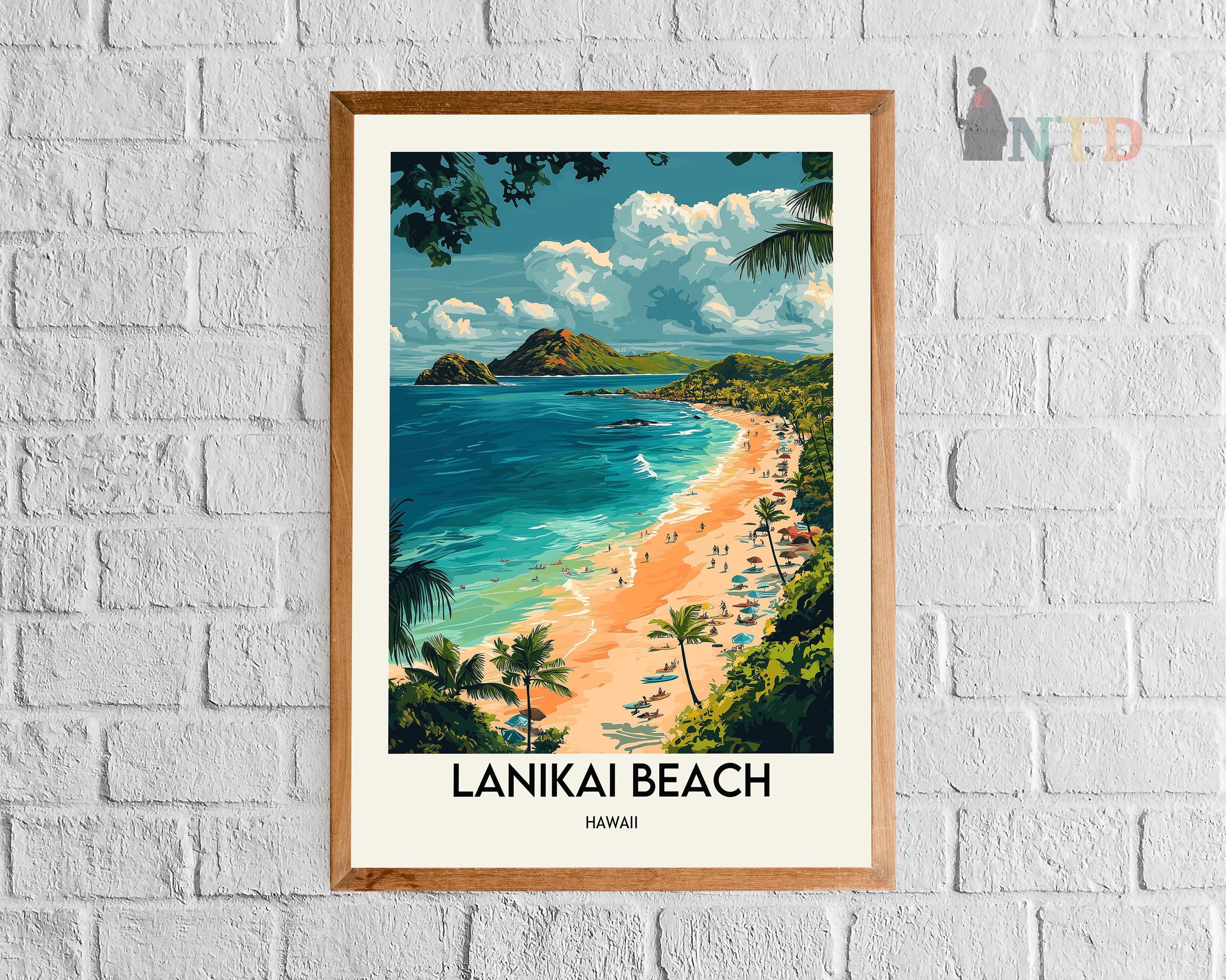 Lanikai Beach Poster, Lanikai Beach Wall Art, Lanikai Beach Print