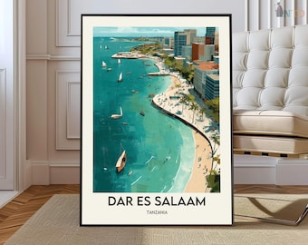 Dar es Salaam poster, Dar es Salaam Wall Art, Dar es Salaam Print, Dar es Salaam Photo, Dar es Salaam Poster Print, Dar es Salaam Tanzania
