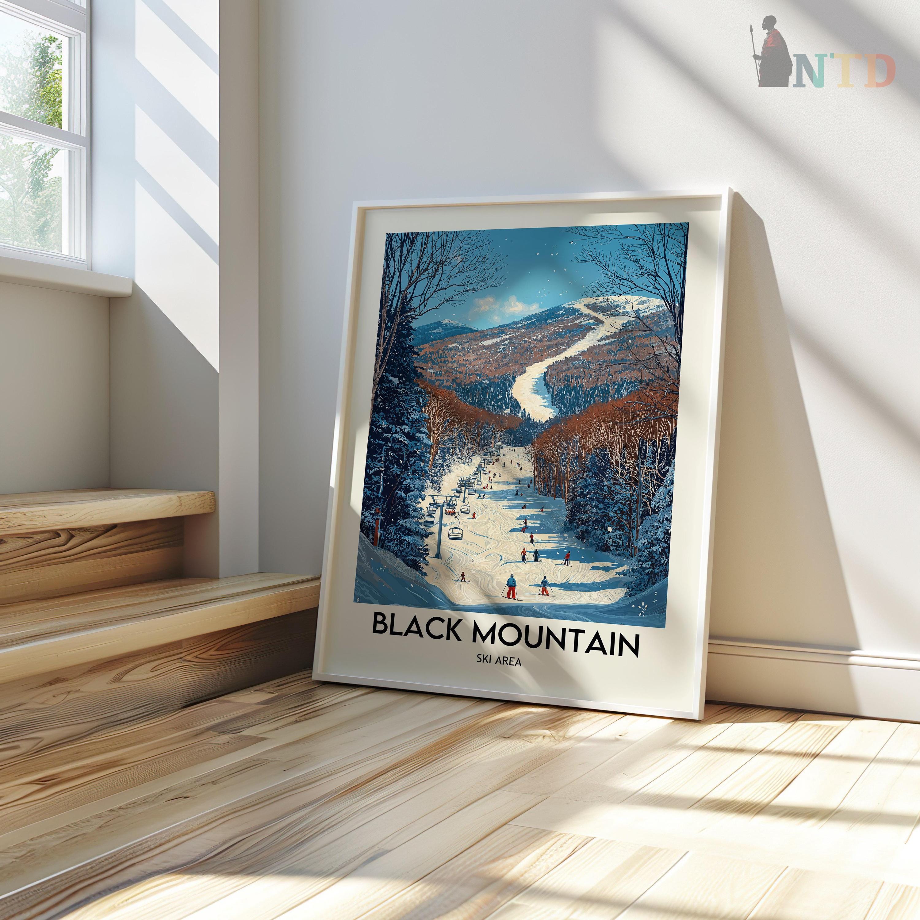 Black Mountain Ski Area Poster: Jackson NH Vintage Travel Art - Etsy