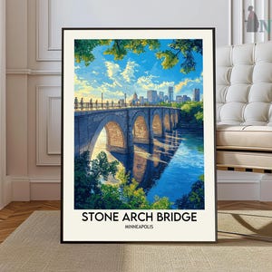 Stone Arch Bridge Print, Stone Arch Bridge Wall Art, Stone Arch Bridge Poster, Stone Arch Bridge Photo, Stone Arch Bridge Minneapolis poster