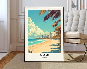 Miami Print, Miami Wall Art, Miami Poster, Miami Photo, Miami Poster Print, Miami Travel Poster, Miami Florida