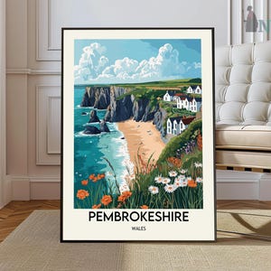Pembrokeshire Travel Print Pembrokeshire Coast Pembrokeshire Print Pembrokeshire Art Landscape National Park Pembrokeshire