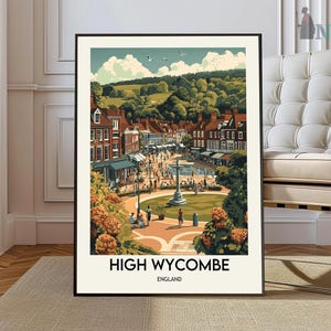 High Wycombe poster, High Wycombe Wall Art, High Wycombe Print, High Wycombe Photo, High Wycombe Poster Print, High Wycombe England poster