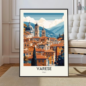 Varese poster, Varese Wall Art, Varese Print, Varese Photo, Varese Poster Print, Varese Travel Poster, Varese city poster