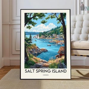 Affiche de Salt Spring Island, art mural de Salt Spring Island, impression de Salt Spring Island, photo de Salt Spring Island, impression d'affiche de Salt Spring Island