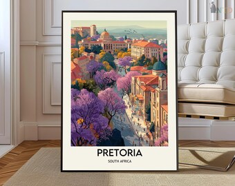 Póster de Pretoria, Arte mural de Pretoria, Impresión de Pretoria, Foto de Pretoria, Impresión de póster de Pretoria, Viajes a Pretoria, Obras de arte de Pretoria, Ciudad de Pretoria