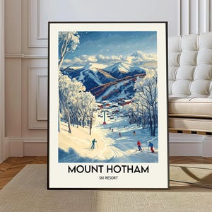Mount Hotham Ski Resort Poster: Australia&#39;s Alpine Village