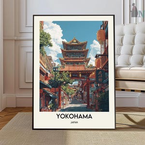 Yokohama Print, Yokohama Wall Art, Yokohama Poster, Yokohama Photo, Yokohama Poster Print, Yokohama Travel Poster, Yokohama Japan poster