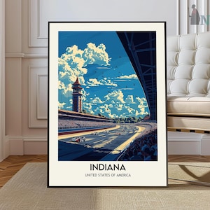 Indiana Wall Art, Indiana Wall Decor, Indiana Poster, Indiana Home Decor, Indiana Travel Gift, Indiana Travel Print