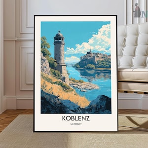 Koblenz Print, Koblenz Wall Art, Koblenz Poster, Koblenz Photo, Koblenz Poster Print, Koblenz  Travel Poster, Koblenz Mexico